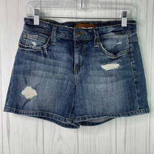 Joes Jean Denim Shorts Gessa Distressed Size 25
